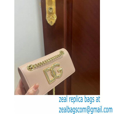 Dolce & Gabbana Calfskin 3.5 Chain phone bag Nude